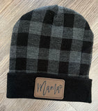 Plaid beanie
