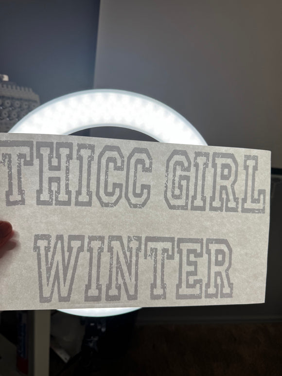 Thicc girl winter