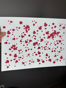 Blood splatters