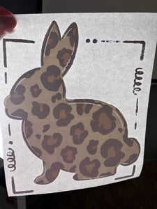 Leopard print bunny