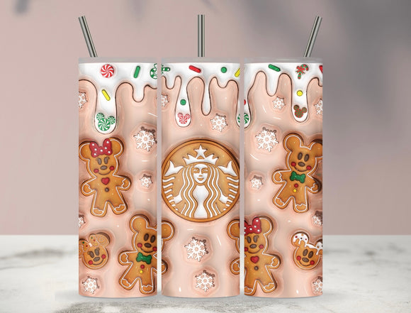 Gingerbread starbies tumbler