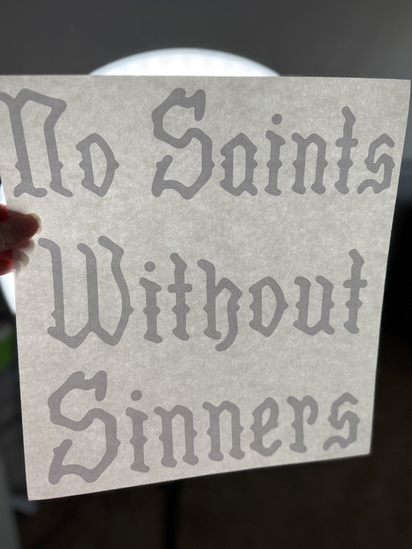 No saints without sinners