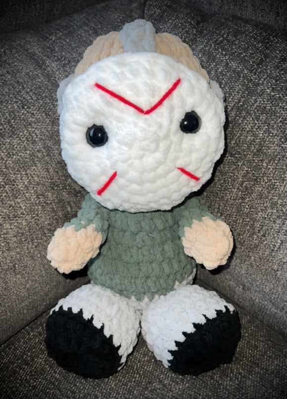 Handmade crochet Jason V Plushy