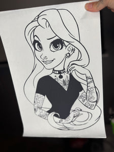 Tattooed tangled