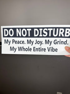 Do not disturb