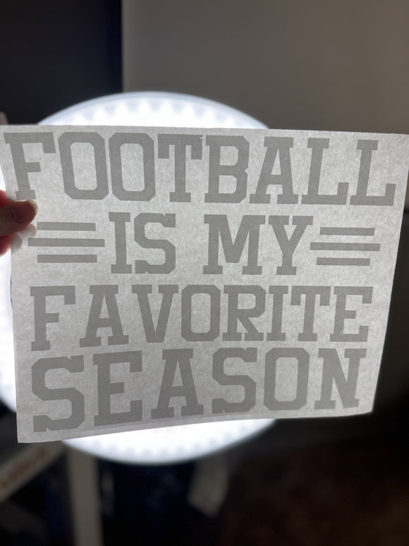 Football is my favorite season