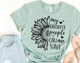 Customizable sunflower tee