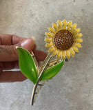 Sunflower claw clip