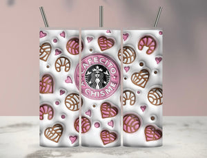 Starbies cafecito chisme 3D tumbler