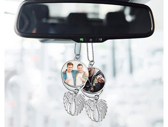 Car wing memorial keychain