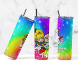 Rainbow Brite tumbler