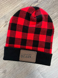 Plaid beanie