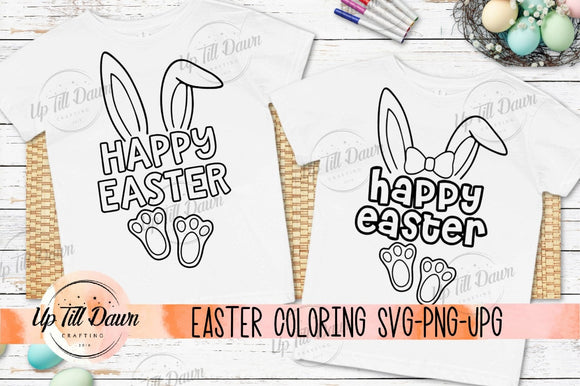 Happy Easter coloring shirt