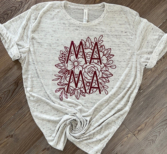 Mama flower tee