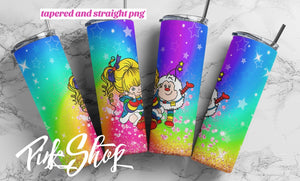 Rainbow Brite tumbler