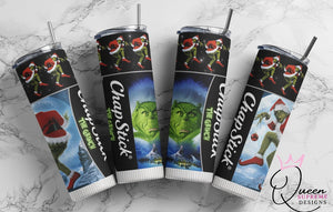 Grinch chapstick tumbler