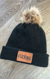 Black cuff beanie