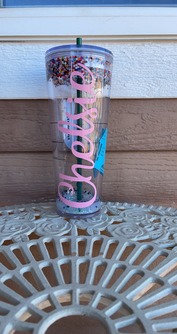 Snow globe Starbucks UP tumbler