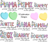 (Customizable add child names to sleeve) mama heart