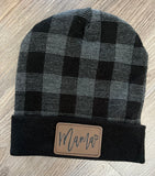 Plaid beanie