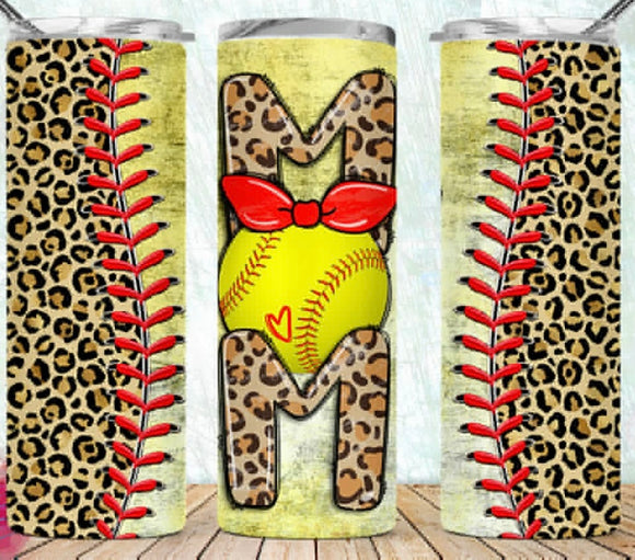 Softball Mom tumbler