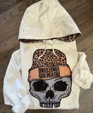 Freezing to death leopard hoodie