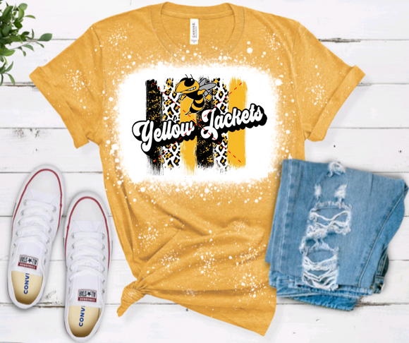 Yellow Jackets Bleached tee